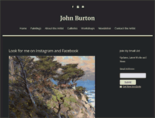 Tablet Screenshot of burtonartstudio.com